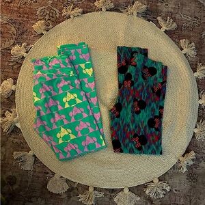 Minnie Mouse Nwot 2 pc Disney Lularoe leggings